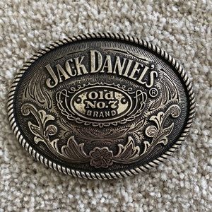 Jack Daniels round belt buckle